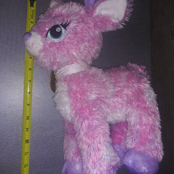 Build-a-Bear Pink Reindeer Twinkle Sparkle Stuffed Animal Christmas Plush - Picture 8 of 9
